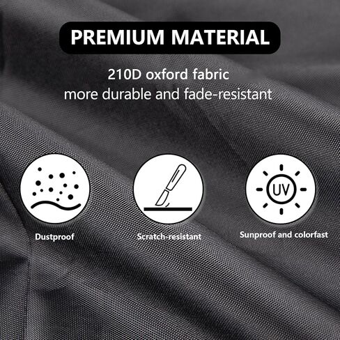 غطاء جهاز المشي مقاوم للماء للاستخدام في الهواء الطلق، مقاس 46 × 38 × 66 بوصة، معدات قابلة للطي لتمارين اللياقة البدنية والمنزل واقي من الشمس وأغطية تخزين متعددة الوظائف (أسود، 46 × 38 × 66 بوصة) in Kuwait