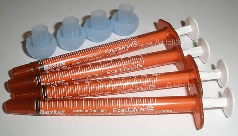 حقنة طبية سائلة عن طريق الفم من باكسا، 0.5 سم مكعب/0.5 مل 4/PK، موزع جرعة طبية كهرمان مع غطاء، خالية من اللاتكس من باكستر كومار in Kuwait