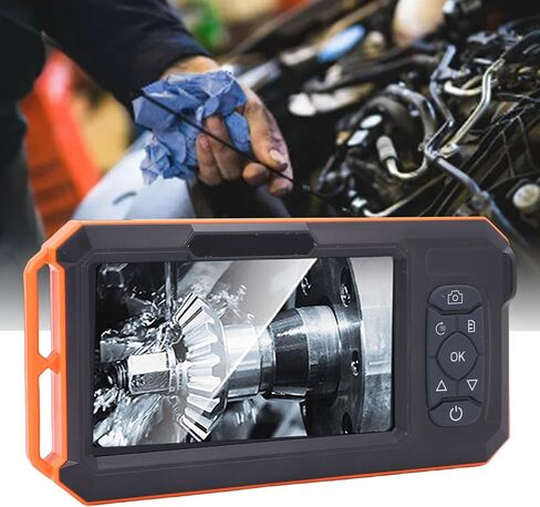 Fafeicy 5 Inch Screen Endoscope, 2MP HD 1080P Industrial Inspection Camera, 8mm Lens, 16.4ft Semi Hard Cable, Sewer Drainage Pipe Usage in Saudi Arabia