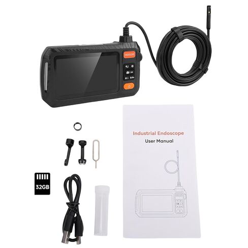 High Definition Dual Lens Endoscope Camera 1080P with 32GB Memory Card, 4.3-inch HD Screen for Appliance Maintenance (Dual Lens) in Saudi Arabia