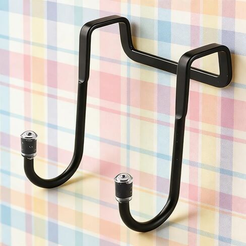 Metal Wrought Iron Cabinet Door Hooks, 2 Pack Cute Cat Decoration Storage Hook, Nail-Free and Punch-Free, Black and White in Saudi Arabia