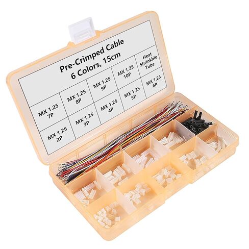 1.25mm Connectors Plug Kit 1.25mm Pitch Connectors and Pre-Crimped Cables Compatible with JST Molex PicoBlade 1.25mm 15cm Pre-Crimped Cable Wire in Saudi Arabia