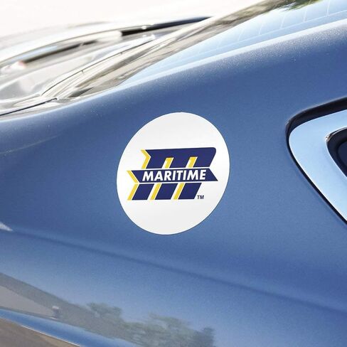 Massachusetts Maritime Academy Logo Automotive Car Window Locker Circle Bumper Sticker in Saudi Arabia