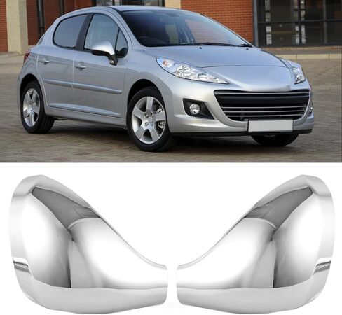 2PCS Protective Car Rear View Mirror Cover Replacement for 207 308 2006-2014, Side Mirror Cap, Wing Mirror Housing Shell in Saudi Arabia
