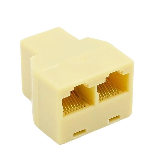 fengpeng RJ-45 Splitter Adatper Connector Ethernet Network Adapter RJ45 Cable CAT5 CAT6 LAN 8P8C Modular Plug for Laptop in Kuwait