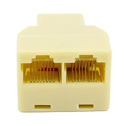 fengpeng RJ-45 Splitter Adatper Connector Ethernet Network Adapter RJ45 Cable CAT5 CAT6 LAN 8P8C Modular Plug for Laptop in Kuwait