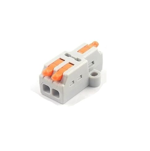 Universal Compact Wiring Splicing Conector 5PCS Universal Compact Wire Connector Splitter Quick Electrical Cable Splice Terminal Block for 28-12AWG Small Wiring Connectors(D2-4) in Saudi Arabia