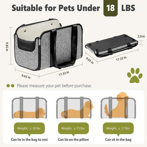 yudodo 18 رطلاً وحدة تحكم كبيرة في مركز Cog Car Car Cent Center (العرض> 9in) مقعد Cat Cat Travel Portable Booster Anti-slip Dog Car Carseat Machine Gray قابلة للغسل in Kuwait