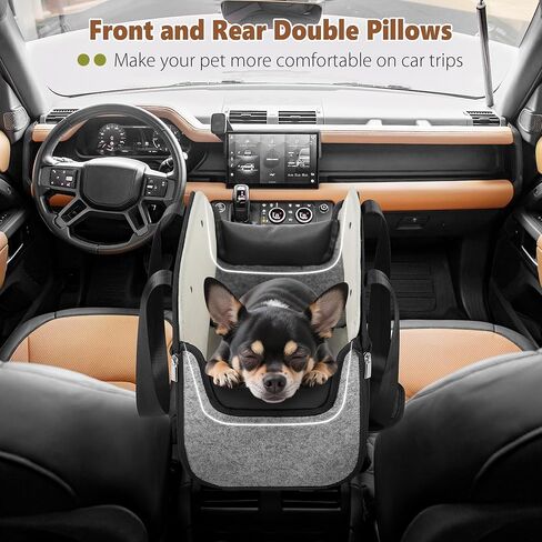 yudodo 18 رطلاً وحدة تحكم كبيرة في مركز Cog Car Car Cent Center (العرض> 9in) مقعد Cat Cat Travel Portable Booster Anti-slip Dog Car Carseat Machine Gray قابلة للغسل in Kuwait