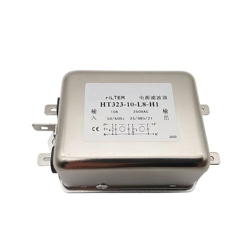 فلتر طاقة ثنائي القطب مضاد للتدخل HT323-20-L8-H1 220 فولت 20 أمبير (HT323-10 -L8- H1 10A) in Kuwait