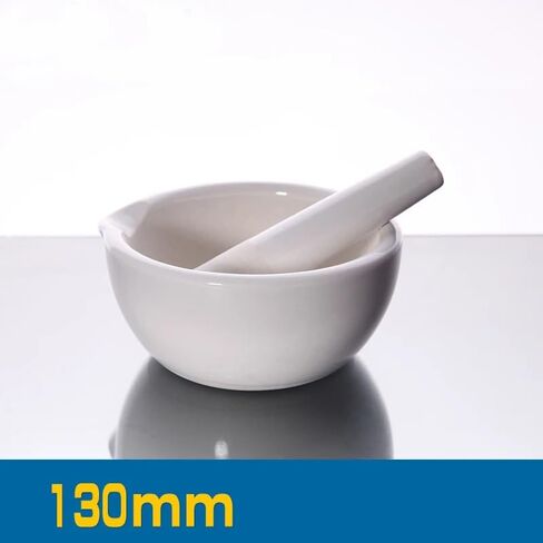 Ceramic Mortar with Grinding Rod Mortar mixing bowl Laboratory grinding Triturator(130mm) in Saudi Arabia