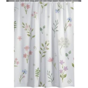 Simple Floral Patterns Western Shower Curtain with Hooks, Summer Waterproof Rustic Shower Curtain, Washable Fabric Holiday Retro Curtains for Bathtub Midcentury Modern Home Decor 68×72 in in Kuwait