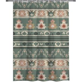 Boho Ethnic Print Bathroom Shower Curtain with Hooks, Summer Waterproof Shower Curtain Vintage, Washable Fabric Holiday Modern Curtains for Bathroom for Bathtub Boho Accessories 60×72 in in Kuwait