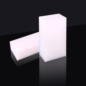 2 Pcs HDPE Plastic Block 2" x 6" x 3": Polyethy Rectangular Solid Sheet for Machining,White High Density Block for Engineering, DIY Projects for Home Improvement in Kuwait
