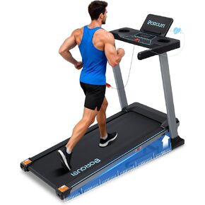 جهاز مشي ذكي BORGUSI مقاس 47.3 بوصة مع تطبيق الانحدار التلقائي والبلوتوث، جهاز مشي 3.5 حصان للمنزل، سعة وزن 300 رطل، سرعة 10 ميل في الساعة، 40 برنامجًا محددًا مسبقًا، شاشة LED in Kuwait