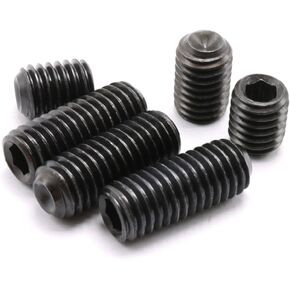 6#-32 مجموعة مقابس سداسية كوب بوينت جروب 12.9 درجة براغي سوداء حزمة من 100 قطعة (#6-32 × 1/4 بوصة) in Kuwait