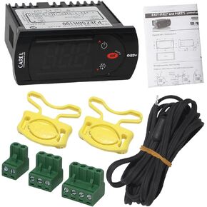 PJEZS0H100 Temperature Controller Digital Thermostat with Sensor Probe Compatible with Carel and All Refrigerator Types, 115V in Kuwait