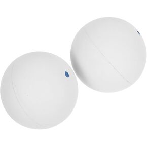 قطعتان من كرات الاسكواش المطاطية ذات النقطة الواحدة البيضاء للمبتدئين والتدريب، كرات اسكواش مرنة للتنسيق بين اليد والعين وممارسة رد الفعل in Kuwait