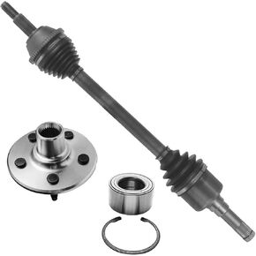 Detroit Axle - Front CV Axles for GMC Acadia Chevrolet Traverse Buick Enclave Saturn Outlook, Complete CV Axle Shafts Assembly Replacement in Kuwait