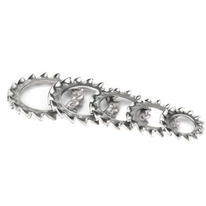 Washers,Flat Washer, Lock washers 100pcs Serrated Washer Gasket, M2.5 to M12 304 Stainless Steel External Toothed(M3) in Kuwait