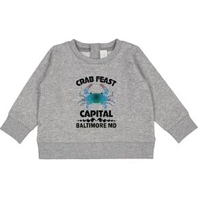 سويت شيرت للأطفال من إنكتاستيك بالتيمور ميريلاند كراب فيست كابيتال in Kuwait