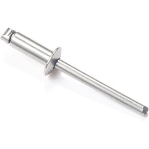 3/16" x 3/4" Stainless Steel Blind Rivets, 4.8x20mm Pop Rivets, Pack of 100 in Kuwait