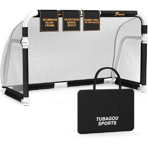 هدف كرة قدم قابل للطي من الألومنيوم مع حقيبة حمل للفناء الخلفي، أهداف كرة قدم صغيرة محمولة 5 × 3 / 4 × 2.5 قدم للأطفال والكبار، إعداد وثبات في 10 ثوانٍ، تدريب وتدريب الفريق in Kuwait