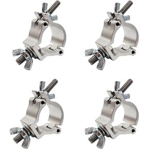 1-1/2 "المرحلة ضوء المشبك الألومنيوم الإضاءة المشابك ل 1-1/2-1-5/8" المرحلة تروس الإضاءة OD 4 حزمة الفضة in Kuwait