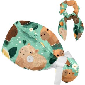 قبعات جراحية للنساء، قبعات تنظيف للنساء، حيوانات كرتونية جميلة، قبعة ممرضة منتفخة على شكل ذيل حصان in Kuwait