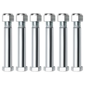 Mini Excavator Pins 25mm/0.98in with Self-Locking Nut, High-Strength Manganese Steel Link Pins for Bucket Attachments (2-Pack) - Compatible with Small Diggers & Backhoe Accessories in Saudi Arabia