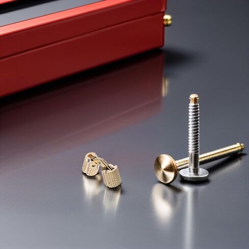 Luxshiny 10 قطع 8 مم مفصلات أسطوانية نحاسية مخفية لخزائن الأثاث وصناديق المجوهرات غير المرئية ومفصلات معدنية صغيرة للأبواب مع زاوية فتح 180 درجة in Kuwait