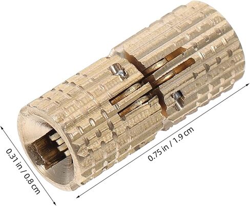 Luxshiny 10 قطع 8 مم مفصلات أسطوانية نحاسية مخفية لخزائن الأثاث وصناديق المجوهرات غير المرئية ومفصلات معدنية صغيرة للأبواب مع زاوية فتح 180 درجة in Kuwait