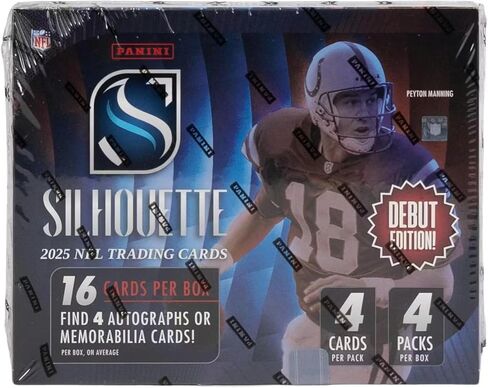 2025 Panini Silhouette Football Hobby Trading Card Box (4 Autographs/Memorabilia Cards Per Box) in Saudi Arabia