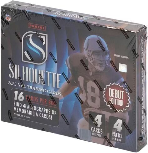 2025 Panini Silhouette Football Hobby Trading Card Box (4 Autographs/Memorabilia Cards Per Box) in Saudi Arabia