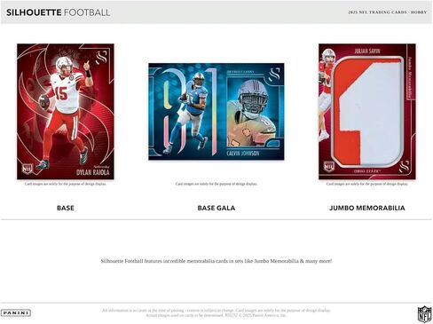 2025 Panini Silhouette Football Hobby Trading Card Box (4 Autographs/Memorabilia Cards Per Box) in Saudi Arabia