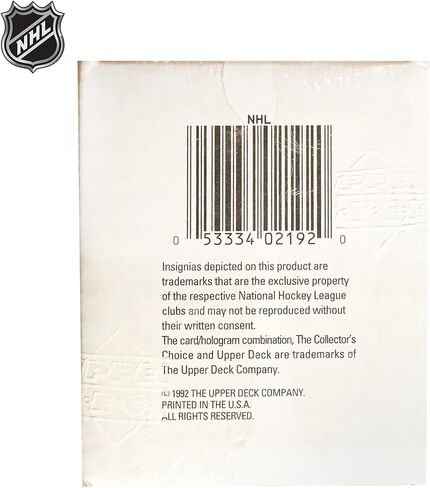 NHL Hockey 1991-1992 Upper Deck Cards in Saudi Arabia