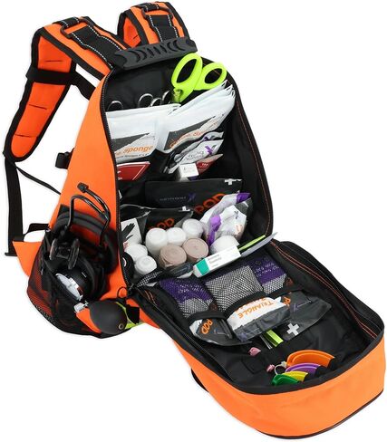 Lightning X First Responder EMT/EMS Backpack Stocked First Aid Supplies Kit B (Navy Blue) in Saudi Arabia