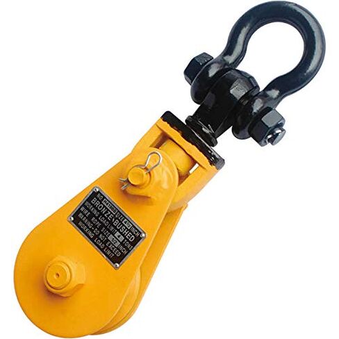 8T 6" Snatch Block with Chain Tow Truck Rollback Wrecker Carrier 8 Ton / 17600 LBS in Saudi Arabia