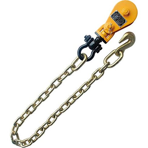 8T 6" Snatch Block with Chain Tow Truck Rollback Wrecker Carrier 8 Ton / 17600 LBS in Saudi Arabia