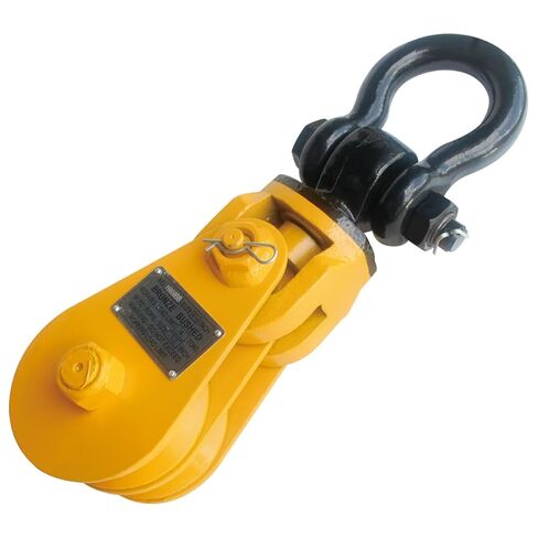 8T 6" Snatch Block with Chain Tow Truck Rollback Wrecker Carrier 8 Ton / 17600 LBS in Saudi Arabia