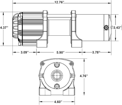 ونش SuperATV Black Ops 3500 رطل مع لوحة تثبيت ونش لعام 2017+ Polaris Ranger XP 1000 / Ranger XP 1000 Crew | مجموعة الونش الكاملة جاهزة للتثبيت | طلاء فولاذي عالي التحمل مطلي بمسحوق in Kuwait