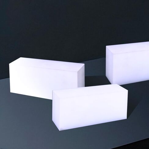 قطعتان من كتلة بلاستيكية HDPE مقاس 2 بوصة × 6 بوصة × 3 بوصة: ورقة صلبة مستطيلة من البولي إيثيلين للتصنيع، كتلة بيضاء عالية الكثافة للهندسة، مشاريع DIY لتحسين المنزل in Kuwait