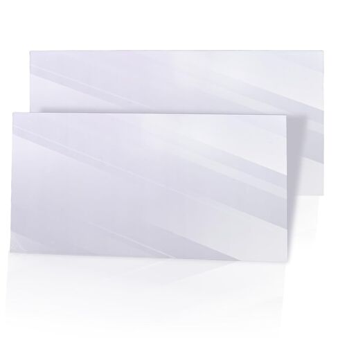 قطعتان من ألواح البلاستيك الشفاف من البولي كربونات، 24 بوصة × 48 بوصة × 0.236 بوصة (1/4 بوصة) ألواح مرنة مع فيلم، مقاومة للكسر، سهلة القطع للوحة النوافذ، الهوايات، المنزل، الأعمال اليدوية، الصناعية، الحرف اليدوية in Kuwait