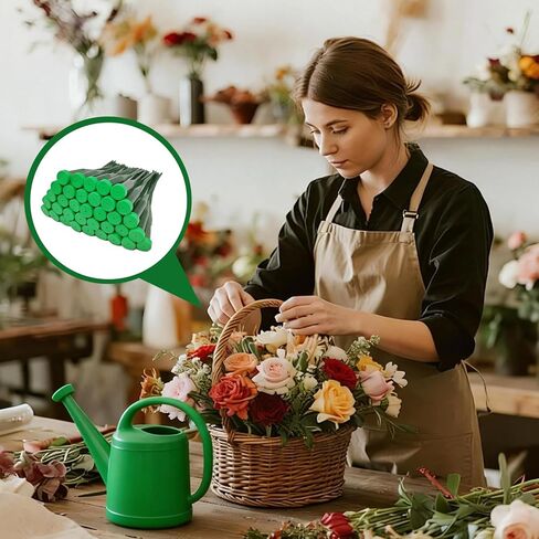 90 قطعة من أنابيب المياه الزهرية مقاس 6 بوصات، أنابيب الزهور الخضراء، لوازم الزهور البلاستيكية للزهور الطازجة مع غطاء مطاطي لترتيبات جذع الزهور، مستلزمات بائعي الزهور in Kuwait