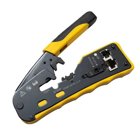 RJ45 Cat8/7/6A/6/5 Crimp Tool Pass Through Ethernet Crimper All-in-one Ratcheting Modular Data Cable Crimper(7) in Saudi Arabia