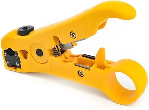 Professional Multifunctional Wire Stripping Pliers Set for RG59/6/7/11 Coaxial Cables,Network Cables Yellow/Blue/Red(7) in Saudi Arabia
