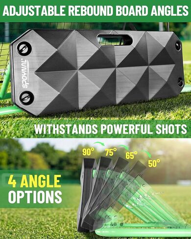 SPOYNAL 2-in-1 Soccer Rebounder with Adjustable Dual-Sided Rebound Board, Soccer Rebounder Net for Passing, Volleys & Ground Drills, Soccer Training Rebound Net for Solo & Team Practice in Saudi Arabia