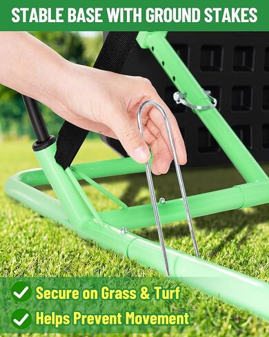 SPOYNAL 2-in-1 Soccer Rebounder with Adjustable Dual-Sided Rebound Board, Soccer Rebounder Net for Passing, Volleys & Ground Drills, Soccer Training Rebound Net for Solo & Team Practice in Saudi Arabia