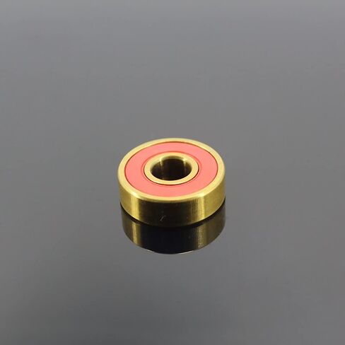 16PCS 608-TIG Skateboard Bearings 8x22x7mm ABEC-9 608 V RS Surface Gold Titanium Plating Nylon Cage 608 Ball Bearing in Saudi Arabia