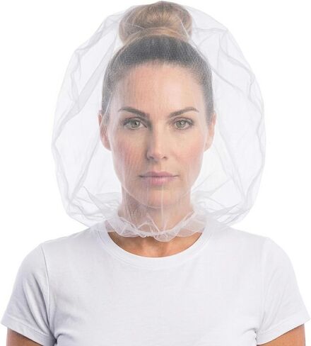 Oversized Makeup Protector Hood, Guards Hair & Makeup While Dressing, Nylon Chiffon, Reusable, Zip Closure, Machine Washable in Saudi Arabia